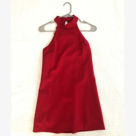 Lulus High Neck Lace Back Mini Dress - Picture 1 of 5